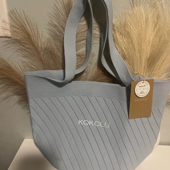 Light Blue Women's Tote Bag - Picture 2 of 5